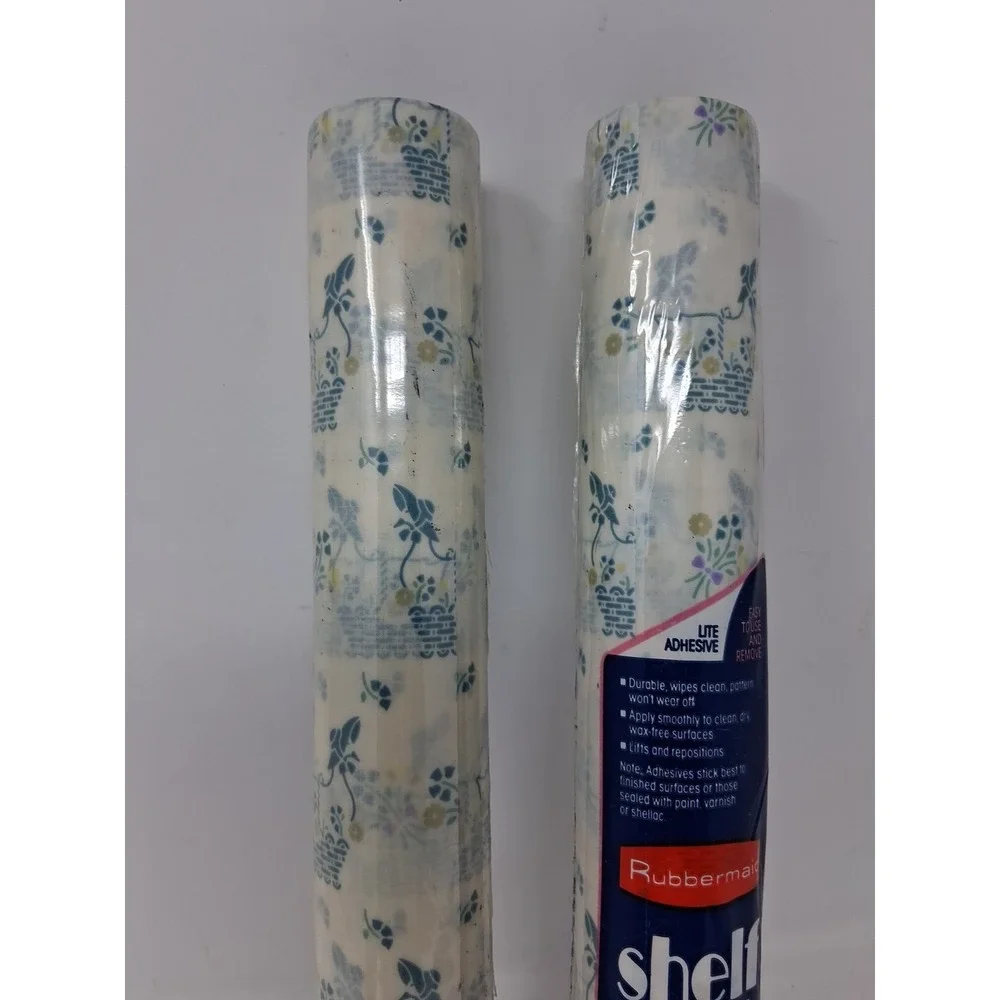 2 Vintage Rubbermaid Self Adhesive Shelf Liner ContactPaper Goose Pattern NEW I